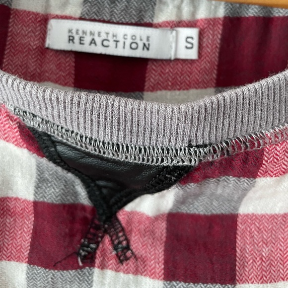 Kenneth Cole Reaction checkered T-shirt, size S - Picture 2 of 7